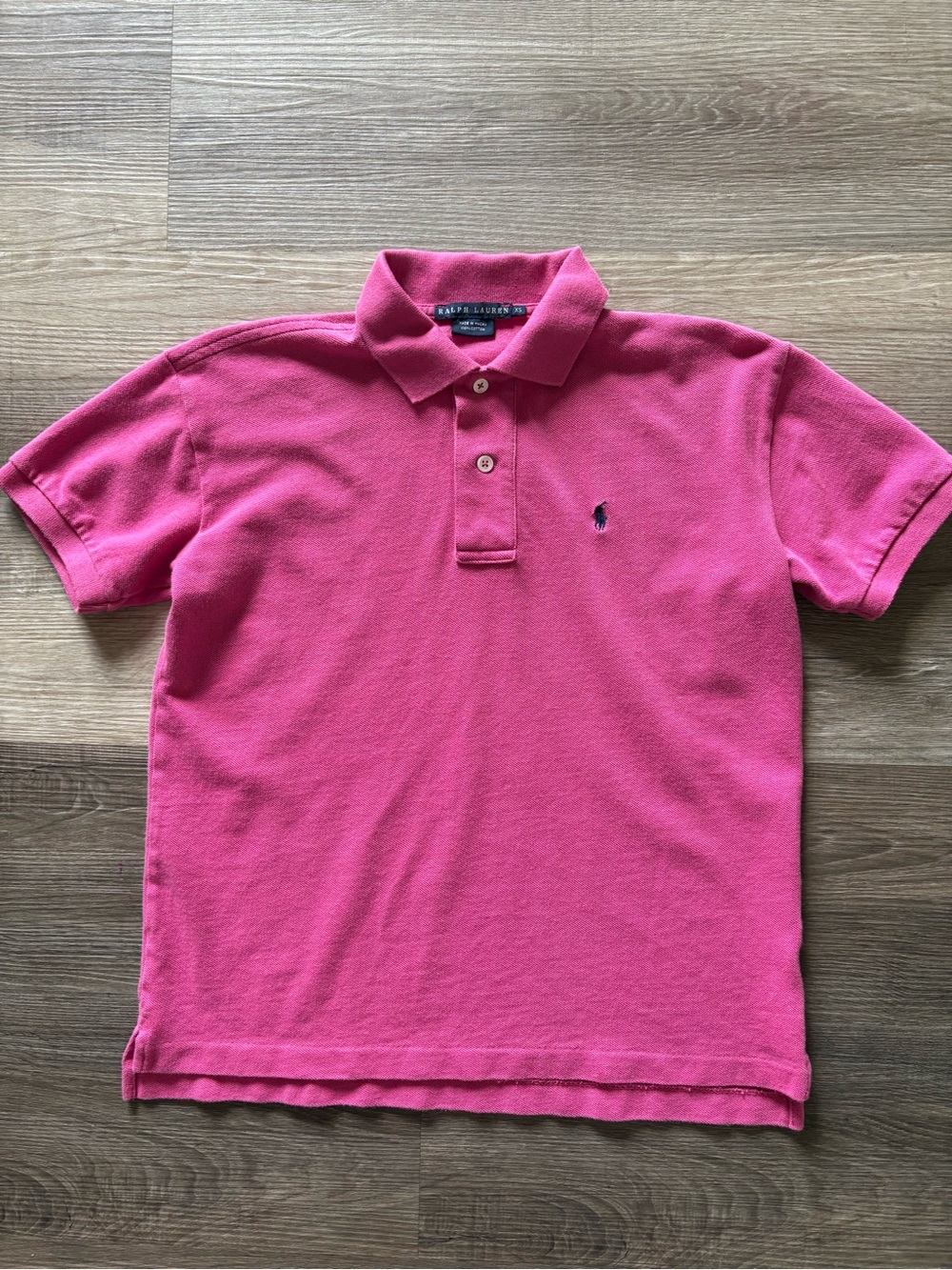 Ralph Lauren Mens XS Pink Pique Polo Shirt Short Sleeve